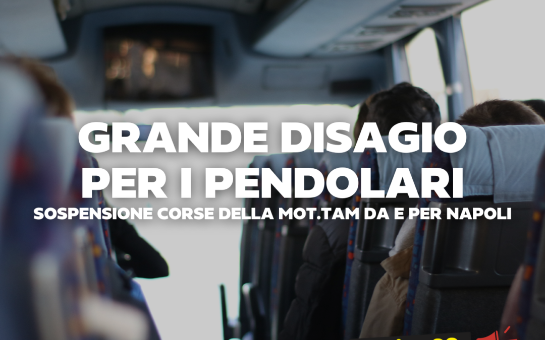 Grande disagio per i pendolari: sospensione corse della MotTam da e per Napoli
